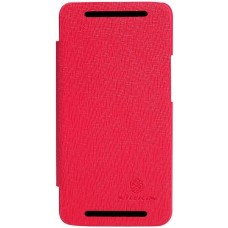 Чехол-книжка Nillkin для HTC One M7, серия Crossed Style Leather Case, красный