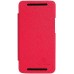 Чехол-книжка Nillkin для HTC One M7, серия Crossed Style Leather Case, красный