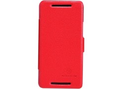 Чехол-книжка Nillkin для HTC One M7, серия Fresh Leather Case, красный