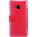 Чехол-книжка Nillkin для HTC One M7, серия Fresh Leather Case, красный