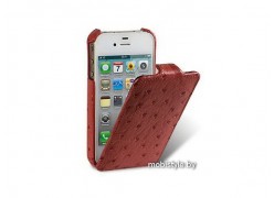 Чехол для телефона iPhone 5, Fire brick, Ostrich Jacka Liather case