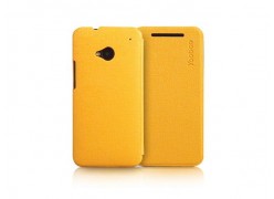 Чехол для телефона HTC ONE SLIM LEATHER CASE Жёлтый