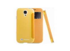 Чехол для телефона Samsung Galaxy S4 Slim II Leather Case Жёлтый. Yoobao