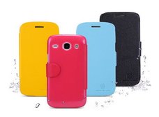 Чехол-книжка Nillkin для телефона Samsung Galaxy Core, серия FRESH, LEATHER CASE