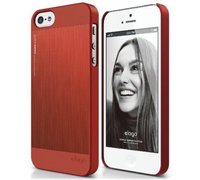Чехол-накладка Elago для телефона iPhone 5, Outfit Matrix Aluminum, красный
