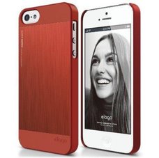 Чехол-накладка Elago для телефона iPhone 5, Outfit Matrix Aluminum, красный