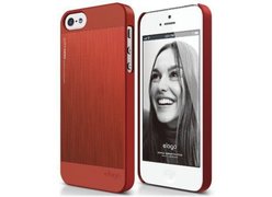 Чехол-накладка Elago для телефона iPhone 5, Outfit Matrix Aluminum, красный