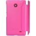 Чехол-книжка Nillkin для телефона Nokia X, розовый, серия Sparkle Leather Case