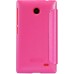 Чехол-книжка Nillkin для телефона Nokia X, розовый, серия Sparkle Leather Case