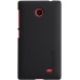Чехол-накладка Nillkin для телефона Nokia X чёрный Super Frosted Shield
