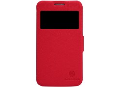 Чехол-книжка Nillkin для телефона Samsung I8580 красный, серия Fresh Leather Case