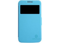 Чехол Nillkin для телефона Samsung I8580 Fresh Series Leather Case голубой