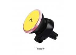 Автомобильный магнитный держатель Hoco CA3 (черный/желтый)