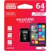 Карта памяти GoodRAM microSD Class 10 UHS I (64Gb) + adapter