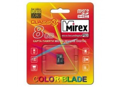 Карта памяти microSDHC MIREX 8GB (class 10) 13612-MC10SD08