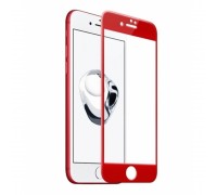 Защитное 3D стекло для iPhone 7 (цвет: красный)