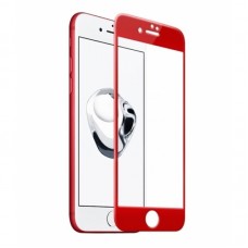 Защитное 3D стекло для iPhone 7 (цвет: красный)