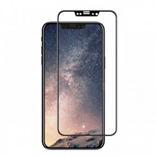 Защитное 3D cтекло для iPhone X (чёрный обод)