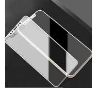 Защитное стекло 5D для iPhone X (M-Design) Белое