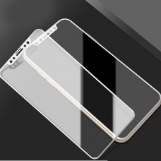 Защитное стекло 5D для iPhone X (M-Design) Белое