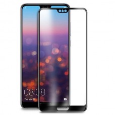 Защитное 5D стекло для Huawei P20 Pro чёрное