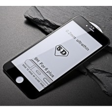 Защитное 5D стекло для iPhone 6 Plus чёрное
