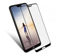 Защитное 5D стекло для Huawei P20 Lite чёрное