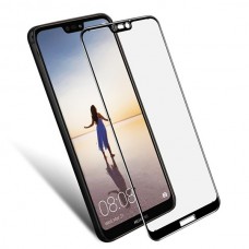 Защитное 5D стекло для Huawei P20 Lite чёрное