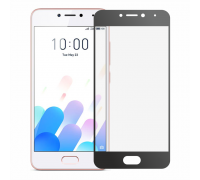 Защитное Full screen стекло для Meizu M5c (чёрный обод)