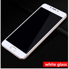 Защитное Full screen стекло для Meizu M5c (белый обод)