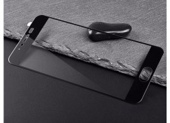 Защитное стекло для телефона Meizu Pro 6 чёрное