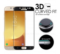 Защитное 3D стекло HONOR для Samsung j7 2017 (j730) чёрный обод