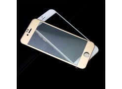 Защитное стекло для телефона iPhone 6 / 6s золотой обод