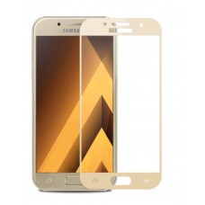 Защитное стекло для телефона Samsung J5 Prime золотое