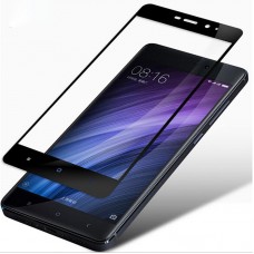 Защитное стекло для телефона Xiaomi RedMi 4A чёрное