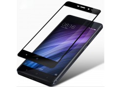 Защитное стекло для телефона Xiaomi RedMi 4A чёрное
