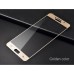 Защитное стекло для телефона Samsung A7 2016 золотое