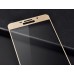 Защитное стекло для телефона Samsung A7 2016 золотое