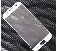 Защитное стекло для телефона Samsung A7 2016 белое