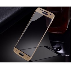 Защитное стекло для телефона Samsung Galaxy A7 2017 золотое