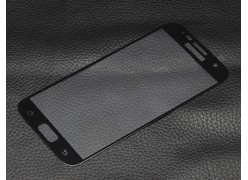 Защитное Full cover стекло для Samsung Galaxy S7 (G930) чёрный обод