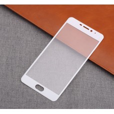 Защитное Full screen стекло для Meizu M5s (белый обод)