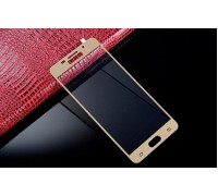 Защитное стекло для телефона Samsung Galaxy A3 SM-A310 золотое