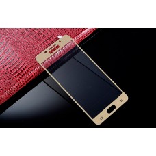 Защитное стекло для телефона Samsung Galaxy A3 SM-A310 золотое