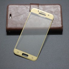 Защитное стекло для телефона Samsung Galaxy A3 SM-A320 золотое