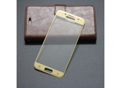 Защитное стекло для телефона Samsung Galaxy A3 SM-A320 золотое