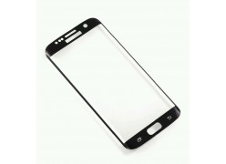Защитное стекло для телефона Samsung Galaxy S7 EDGE (чёрный обод)