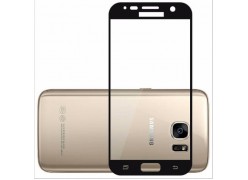 Защитное стекло для телефона Samsung Galaxy S7 (чёрный обод)