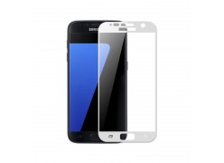 Защитное стекло для телефона Samsung Galaxy S7 (белое)