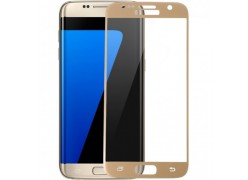 Защитное стекло для телефона Samsung Galaxy S7 (золотое)